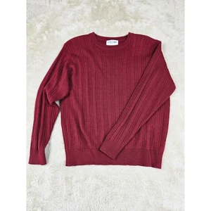 Maglione maglia Alfred Dunner Petite bordeaux a costine manica lunga girocollo donna - Foto 1 di 13