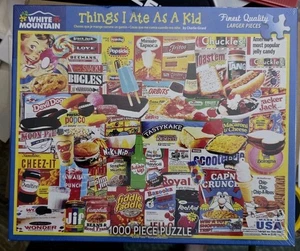 “Things I Ate As  A Kid" 1000 Larger Pieces Jigsaw Puzzle • USA • Sealed • New - Picture 1 of 1