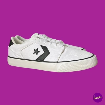 CONVERSE Unisex Star Player Canvas Trainers, White with Black Trim, UK 7 | EU 41 - image 1 of 4