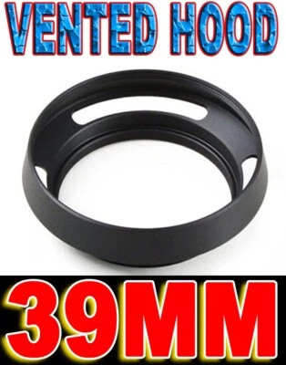 39MM VENTED LENS HOOD TILTED METAL PARALUCE METALLO 39 MM PER NIKON LEICA CANON - Image 1 of 4
