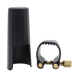 Leather Ligature Fastener for Soprano Sax Saxphone Bakelite Mouthpiece S8E1 - Picture 1 of 12