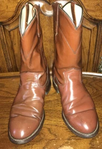 Acme Vintage Brown Cowboy Western Leather Boots Men’s Size 7.5M - Picture 1 of 10
