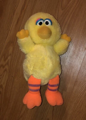 Vintage Hasbro Softies Sesame Street Baby Big Bird Plush Preschool Stuffed Toy - Image 1 of 4