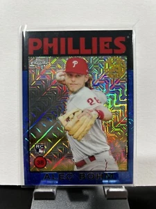Béisbol Topps 2021 cromado Alec Bohm 86BC-68 35 aniversario azul cromado/150 - Imagen 1 de 3