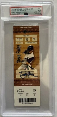 Randy Johnson Signed 4000 Strikeout 6/29/2004 Ticket PSA/ DNA Authenticated - Image 1 of 3