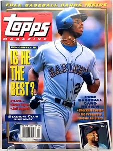 Ken Griffey Jr. cover Topps magazine #9 (1992) - Poster/Cards included, complete - Picture 1 of 11