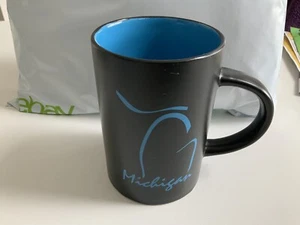 Michigan Black& Blue Souvenir Coffee Mug Cup 12oz - Picture 1 of 7