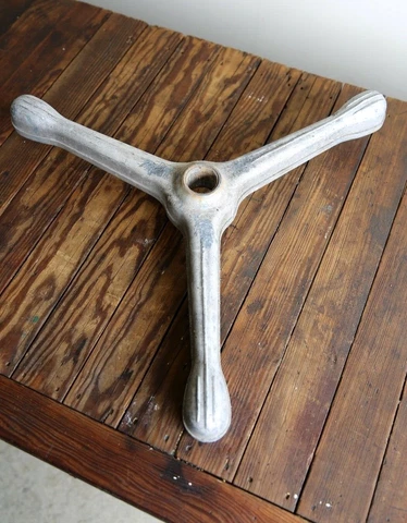 Vintage Floor Fan Pedestal Base Industrial Steampunk Light Lamp Repurpose Art Cover