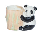 Vintage Panda Bear on Bamboo Toothpick Holder Figurine Japan