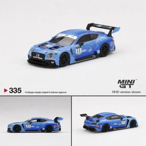 MINI GT 1:64 Model Car Bentley Continental GT3 #11 Team Parker 2020 Alloy - RHD - Picture 1 of 6