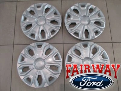 Juego de 4 tapacubos de cubierta de rueda trasera Ford Silver OEM 15 a 25 Transit Singe Foto 1 de 4