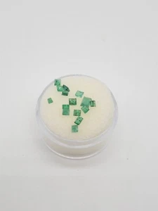 LOTE DE GEMAS SUELTAS ESMERALDA COLOMBIANA CORTE CUADRADO RARO $1000 1ct - Imagen 1 de 2