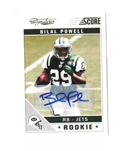 TARJETA DE NOVATO BILAL POWELL 2011 PANINI SCORE FIRMAS AUTÓGRAFO #310 JETS - Imagen 1 de 1