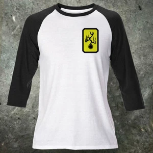 Mens Hans Island Tree Logo Raglan Style T Shirt Bruce Lee Enter The Dragon Movie - Picture 1 of 5