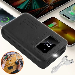 Mini Power Bank 10000mAh Power Bank Portable External Phone Battery Dual USB Charger - Picture 1 of 12