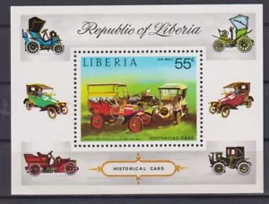 K1855 - Liberia 1973 - MNH - Cars oldtimers Antique - Foto 1 di 1