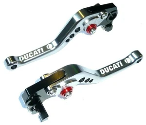 DUCATI 620 MONSTER 2003-2006 SHORT GREY BRAKE AND CLUTCH LEVER ROAD RACE TS275 - Picture 1 of 9