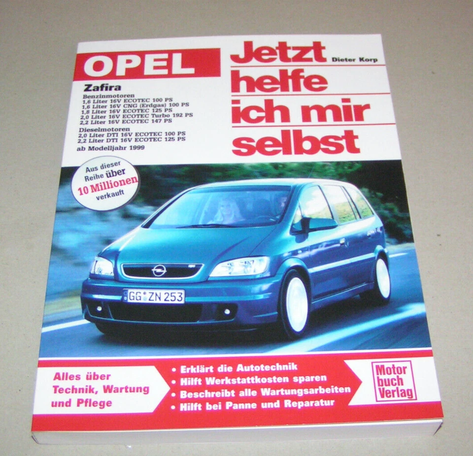 Manuale di Riparazione Opel Zafira A - Benzina/Diesel - Dall' Anno Modello 1999 - Immagine 1 di 3