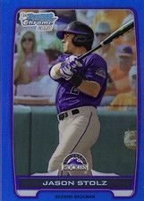 2012 Bowman Chrome Draft Draft Picks Blue Refractors #BDPP125 Jason Stolz/250
