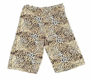Leopard Print High Waisted Biker Shorts Womens S - Picture 1 of 1