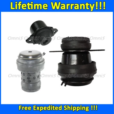 K3247 Motor&Transmission Mount 3pc For 1993-1998 Volkswagen Jetta 2.0L AUTO - Image 1 of 4