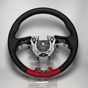 New Leather-Wrapped Steering Wheel with Red stitching Hyundai Veloster 2012~2017 - Foto 1 di 9