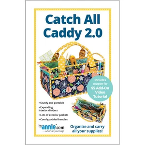 CATCH ALL CADDY ~ Organize & Carry Supplies By Annie Sewing Pattern 7"x13½"x6½" - Picture 1 of 10