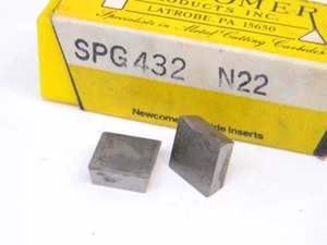 NEW SURPLUS 10PCS. NEWCOMER SPG 432 GRADE: N22 CARBIDE INSERTS - Picture 1 of 1