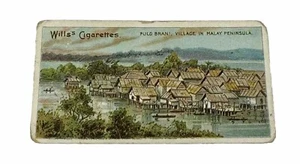 Tarjeta vintage de 1900 - Wills serie British Empire - Pulo Brani Malasia Capstan - Imagen 1 de 2