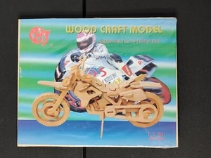 Wood Craft Cross Country Motorrad Holz Modellbausatz CX-501 Brandneu Versiegelt - Bild 1 von 5