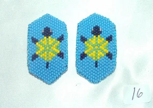 Juego de 2 auténticas tortugas nativas americanas Barrette Girls nuevas #16 - Imagen 1 de 2