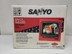 Vintage NOS New Sanyo DS13380 13” CRT 1999 Retro Gaming TV Remote Original Box - Picture 1 of 16