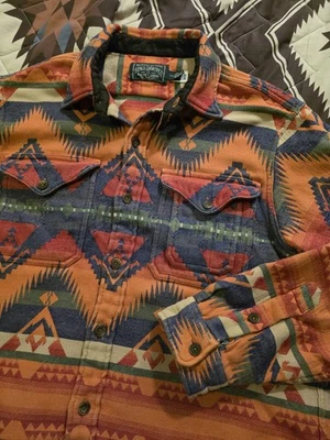 Рубашка мужская Polo Country Ralph Lauren Aztec Southwestern Beacon жаккардовая большой размер - Изображение 1 из 4