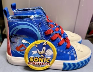 Ground Up Sonic the Hedgehog High Top Sneaker Gr. 3 Kinder blau rot Schuhe NEU - Bild 1 von 10