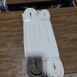 Lote de 2 Cinturones Ilimitados Tipo 66 Correas Poliéster 4" x 8' Blanco 8000lbs Capacidad - Imagen 1 de 4