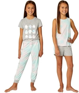 BCBG Youth Girls 4-Piece Sleep Set Heather Grey - Picture 1 of 2