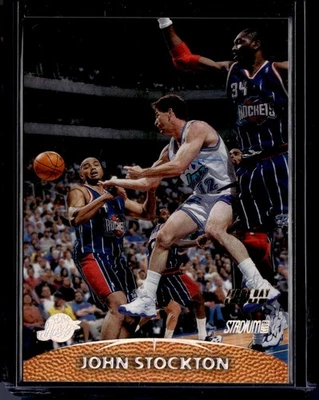 1999-00 Stadium Club Primer Día Edición #137 John Stockton JAZZ 027/150 Foto 1 de 2