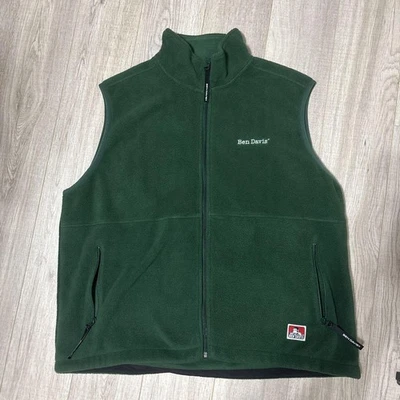 Chaleco polar verde oscuro Ben Davis XL sin etiqueta Foto 1 de 3