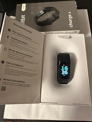 Fitbit Charge 6 Aktivitäts-Tracker - Obsidian/Schwarz - Bild 1 von 4