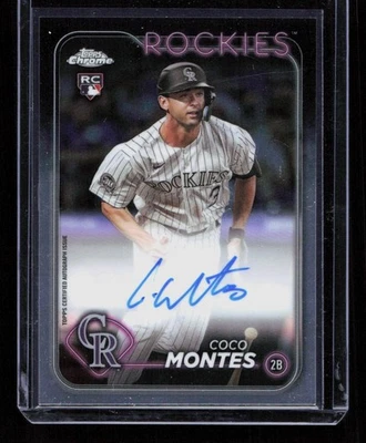 Coco Montes 2024 Topps Chrome #RA-CMO Rookie Auto - Image 1 of 2