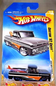 2008 Hot Wheels Kmart #13 New Models 13/40 CUSTOM '62 CHEVY Black w/Black OH5 S - Picture 1 of 5