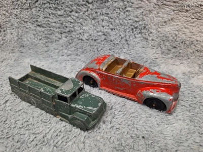 Lote de 2 coches diecast vintage Midgetoy Tootsietoy años 50 Foto 1 de 4