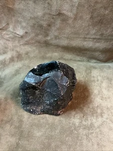 Million Year Old Black Onyx Stone Rock Sliced On One Side/ Rough - Picture 1 of 4