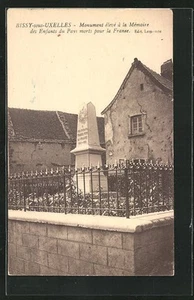 AK Biss-sous-Uxelles, Hochdenkmal zum Gedenken an die toten Kinder des Landes in - Bild 1 von 2