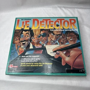 VTG Original Lie Detector Board Game Pressman Mattel 1987 -Great MISSING 2 CARDS - Picture 1 of 12