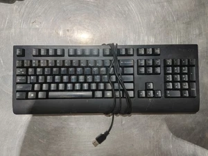 LENOVO SK-8827 Wired USB Keyboard Black - Fair - Picture 1 of 2