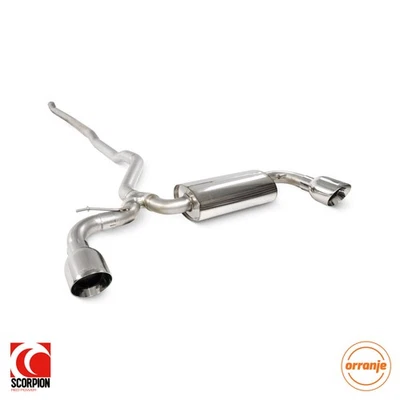 Sistema de escape trasero gato sin resonancia Scorpion MINI Clubman F54 2015-18 - pulido - Imagen 1 de 3