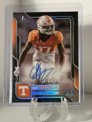 2025 Bowman Chrome U Chris Brazzell II 1st Bowman Black Auto #d /10 - Image 1 of 2