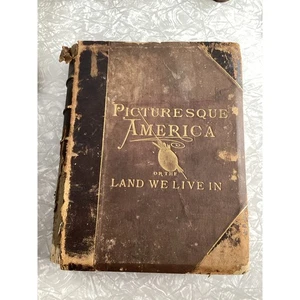 1872 Picturesque America Vol I Only Bryant, W. C. Yosemite Plates Scenery - Bild 1 von 12
