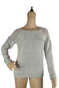 INC INTERNATIONAL CONCEPTS GRAU VERZIERTES SWEATSHIRT M L NEU - Bild 1 von 1